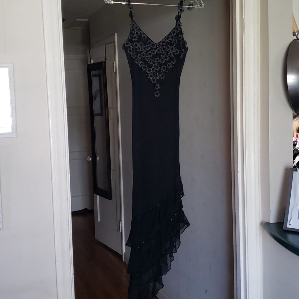 Designer Sue Wong black dress